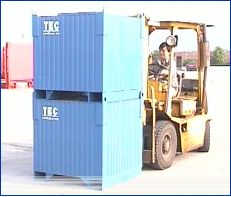 IBC Tote Tanks on Forklift