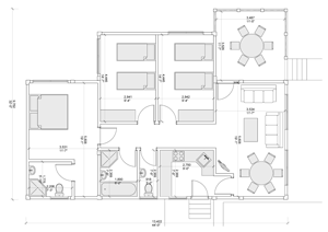 tectainer Homes - 3 Bed Plan